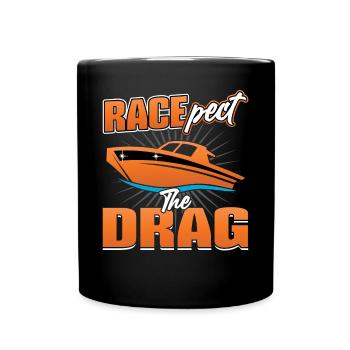 Racepect The Drag - Drag-boat-race - Full Colour Mug - black - Front