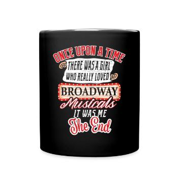 Broadway Musical Theater - Tasse einfarbig - Schwarz - Vorne