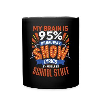 Theater Schauspieler Geschenk - Tasse einfarbig - Schwarz - Vorne
