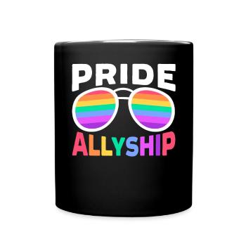 Mois de l’alliance de la fierté Partisan LGBTQ des droits des homosexuels - Mug uni - noir - Devant