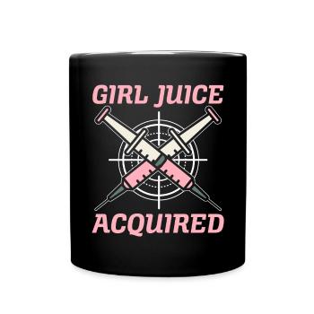 Une fille Juiced a acquis LGBTQ Pride Transgenre - Mug uni - noir - Devant