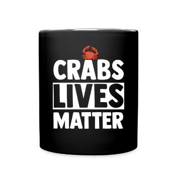 Krebs Geschenk Schrimp Krabbe Hummer Skorpion - Tasse einfarbig - Schwarz - Vorne