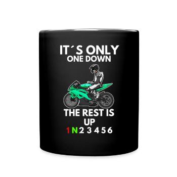 Motorcycle Lifestyle / Motorcycle / Motorcycle biker - Full Colour Mug - black - Front