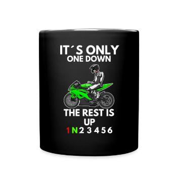 Motorcycle Lifestyle / Motorrad / Motorräder biker - Tasse einfarbig - Schwarz - Vorne