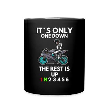 Moto Lifestyle / Moto / Moto motard - Mug uni - noir - Devant