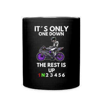 Motorcycle Lifestyle / Motorcycle / Motorcycle biker - Full Colour Mug - black - Front