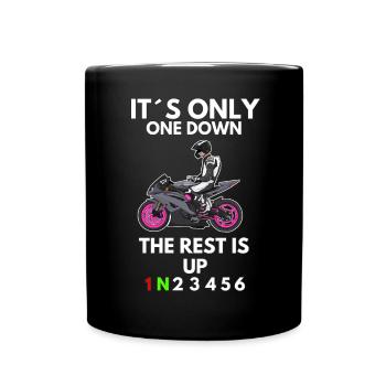 Motorcycle Lifestyle / Motorcycle / Motorcycle biker - Full Colour Mug - black - Front