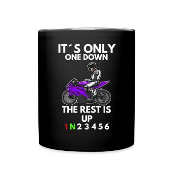 Motorcycle Lifestyle / Motorcycle / Motorcycle biker - Full Colour Mug - black - Front
