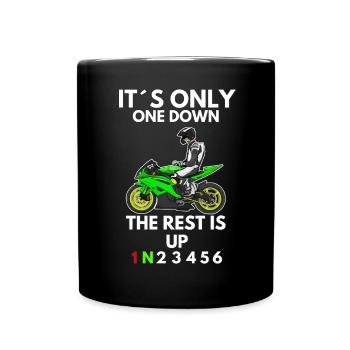 Motorcycle Lifestyle / Motorcycle / Motorcycle biker - Full Colour Mug - black - Front