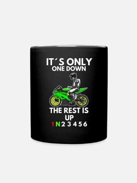 Motorcycle Lifestyle / Motorcycle / Motorcycle biker - Full Colour Mug - black