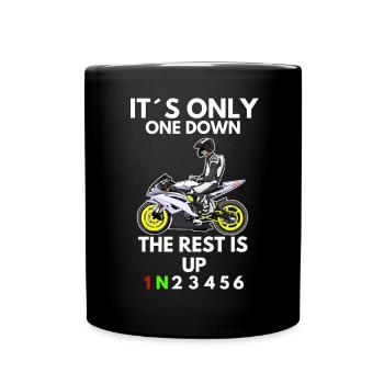 Motorcycle Lifestyle / Motorcycle / Motorcycle biker - Full Colour Mug - black - Front