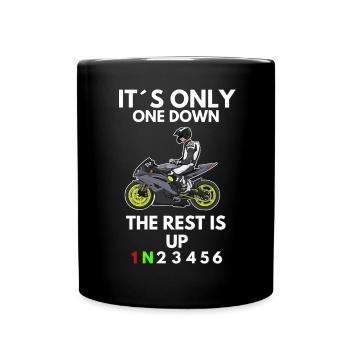 Motorcycle Lifestyle / Motorcycle / Motorcycle biker - Full Colour Mug - black - Front