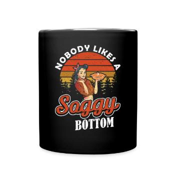 Cake Nobody Likes a Soggy Bottom Baking - Full Colour Mug - black - Front