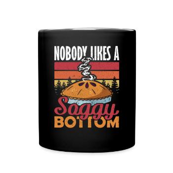 Cake Nobody Likes a Soggy Bottom Baking - Full Colour Mug - black - Front