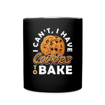 Gâteau je ne peux pas avoir des biscuits pour cuire au four - Mug uni - noir - Devant