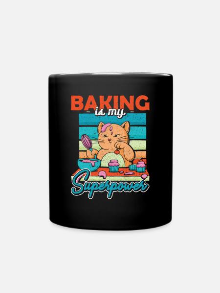 La cuisson du chat est ma cuisson de superpuissance - Mug uni - noir