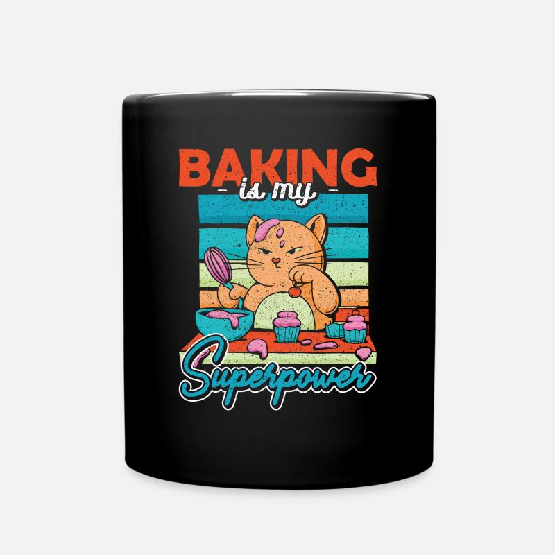 La cuisson du chat est ma cuisson de superpuissance - Mug uni - noir