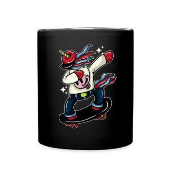 Cows Cow Cattle Dairy Cow Farmer Cow Skateboard - Full Colour Mug - black - Front