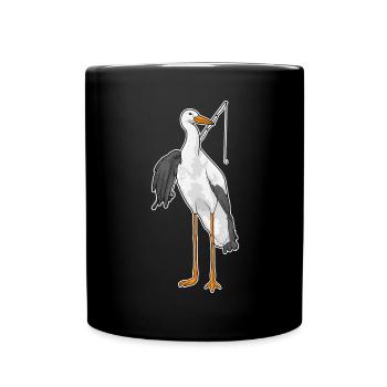 Pêche à la canne à pêche Stork Angler - Mug uni - noir - Devant