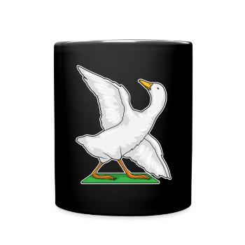 Duck Yoga Fitness Gymnastics - Full Colour Mug - black - Front