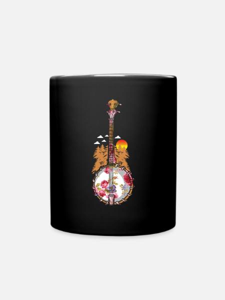 Chemises Banjo Pour Hommes Bluegrass Appalachia Folk - Mug uni - noir
