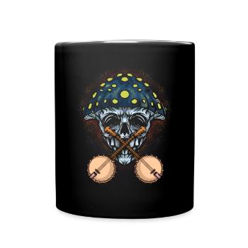 Banjo Shirts For Men Bluegrass Appalachia Folk - Full Colour Mug - black - Front
