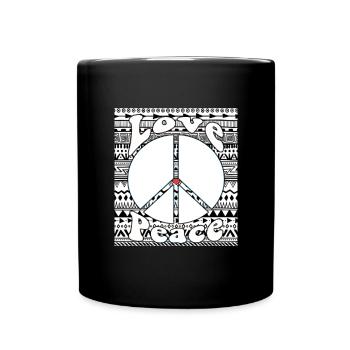 Hippy - Full Colour Mug - black - Front