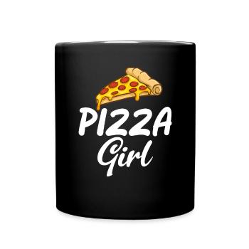 Snack Pizzalove Pizza Lover Gift - Full Colour Mug - black - Front