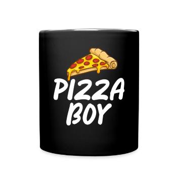Snack Pizzalove Pizza Lover Gift - Full Colour Mug - black - Front