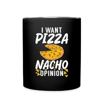 Snack Pizzalove Pizza Lover Gift - Full Colour Mug - black - Front