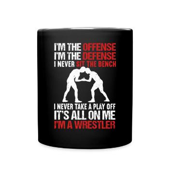 Lutte Lutte Lutteur Lutteur Cadeau de lutteur - Mug uni - noir - Devant
