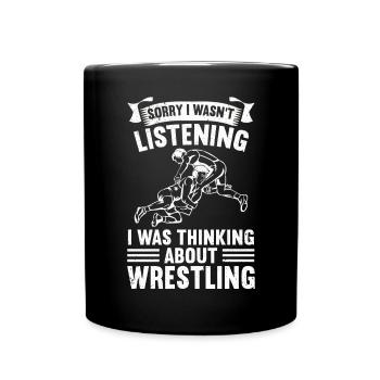 Lutte Lutte Cadeau de lutteur lutteur - Mug uni - noir - Devant