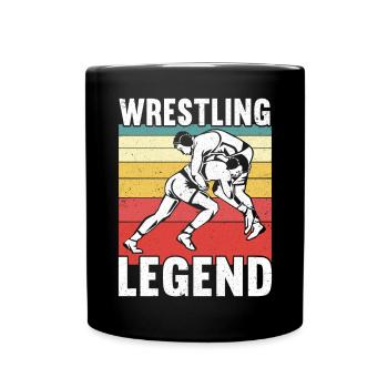 Lutte Lutte Cadeau de lutteur lutteur - Mug uni - noir - Devant
