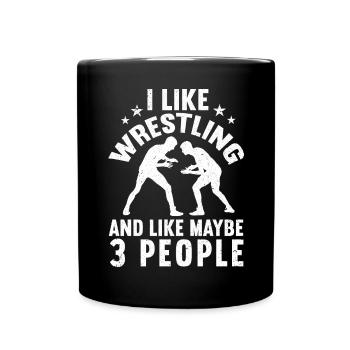 Lutte Lutte Cadeau de lutteur lutteur - Mug uni - noir - Devant