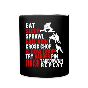 Lutte Lutte Cadeau de lutteur lutteur - Mug uni - noir - Devant