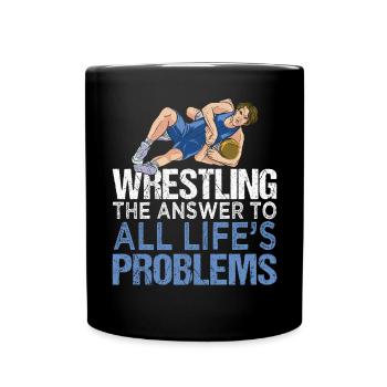Lutte Lutte Cadeau de lutteur lutteur - Mug uni - noir - Devant