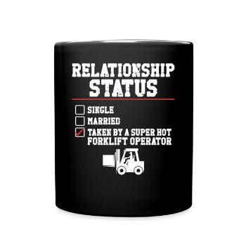 Opérateur de chariot élévateur certifié - Mug uni - noir - Devant