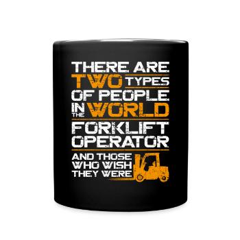 Certified Forklift Truck Operator - Tasse einfarbig - Schwarz - Vorne