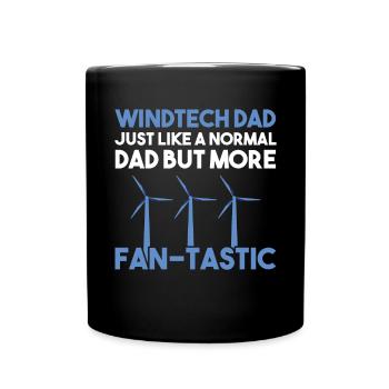 Windturbinentechniker Windpark Windkraft - Tasse einfarbig - Schwarz - Vorne