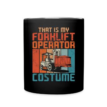 Certified Forklift Truck Operator - Tasse einfarbig - Schwarz - Vorne