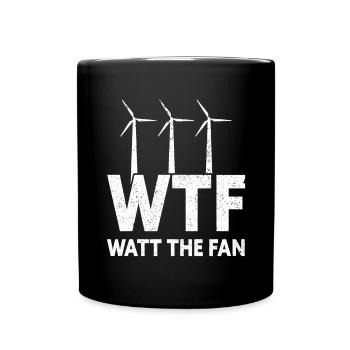 Windturbinentechniker Windpark Windkraft - Tasse einfarbig - Schwarz - Vorne