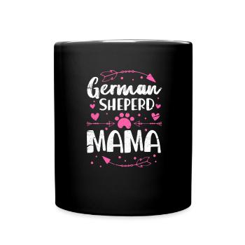 Mère Berger Allemand - Mug uni - noir - Devant