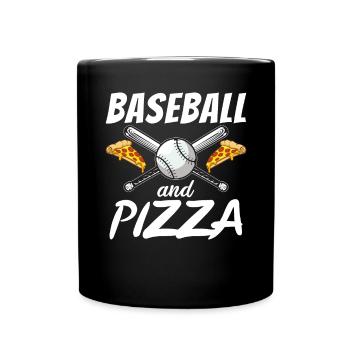 Snack Pizzalove Pizza Lover Cadeau - Mug uni - noir - Devant
