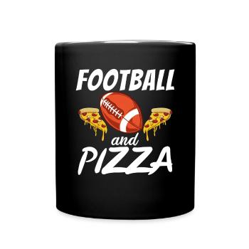 Snack Pizzalove Pizza Lover Cadeau - Mug uni - noir - Devant