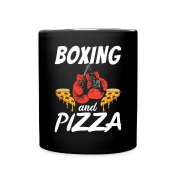 Snack Pizzalove Pizza Lover Gift - Full Colour Mug - black - Front