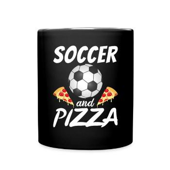 Snack Pizzalove Pizza Lover Cadeau - Mug uni - noir - Devant