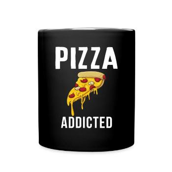 Snack Pizzalove Pizza Lover Cadeau - Mug uni - noir - Devant