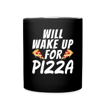 Snack Pizzalove Pizza Lover Gift - Full Colour Mug - black - Front