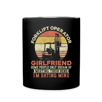 Certified Forklift Truck Operator - Full Colour Mug - black - Front