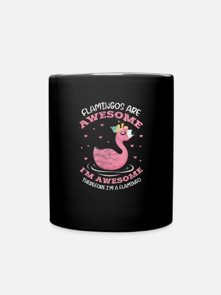 Flamingo - Tasse einfarbig - Schwarz